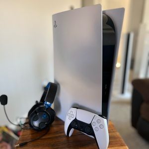 PS5 Digital version with headset